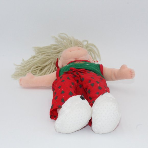 Ty Beanie Bopper Jolly Janie Wearing Polar Bear Slippers & Pigtails 13.5"  NWT - Picture 7 of 11